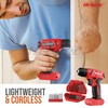 Hi-Spec 58pc Red 8V USB Electric Power Cordless Drill Driver