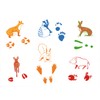 Eduplay 220034 Animal Trace Stamp Set of 12'' Nature Temple,