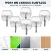 Fiwochic 100 Pack Adhesive Small Wire Toggle Hooks Heavy Duty