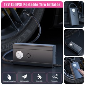 HLWDFLZ Car Roadside Emergency Kit, Vehicle Truck Safety Emergency Road Side Assistance Kits with Jumper Cables, Auto Air Compressor Tire Inflator, Pink