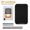 Unbranded 2PCS 16x25" RV Door Window Sun Shade Blackout Camper