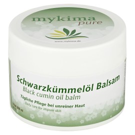 mykima Black Cumin Oil Balm 200 ml - Skin Care Cream Blemished + Damaged Skin Neurodermatitis Psoriasis Acne Eczema Natural Cosmetics