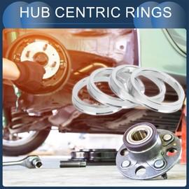 INFINAUTO Hub Centric Rings, 57.1mm ID to 67.1mm OD Vehicle Wheel Hubrings Aluminum Alloy, 4 Pcs