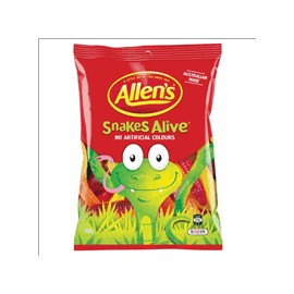 Allens Bulk Allens Snakes Alive 200g ($4.50 each x 12 units)