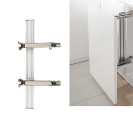 EODSAD Lateral Opening Door Hinge Set 180° Parallel Opening Cabinet Door Hinges Set, Damping Cushioning Mechanism, 15.43 lbs Heavy Duty Door Hinges for 15.75-23.62”W, 23.62-35.43”H