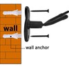 Fockety Wall Mount for Violin, Viola, Violin with Bow Holder,