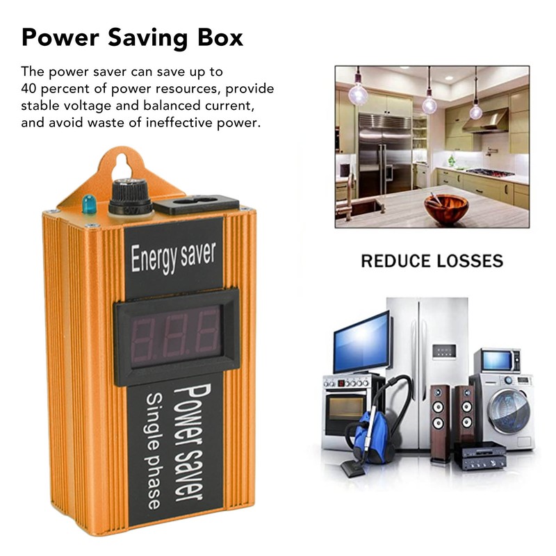 Power Saver Aluminium Alloy 100KW Voltage Value Display Electricity Energy