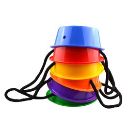 Generic 1 Set Plum Pile Obstacle Stilts Out Door Stepping Buckets Balance Bucket Playground Outdoor Sensory Integration Equipment Activity Abs