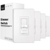 MOES Dimmer Light Switch 4 Pack, 3 Way & Single