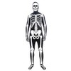 Rubies Adult Skeleton Man Bone Skin Suit Costume, As Shown,