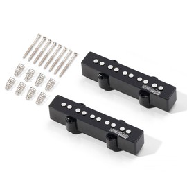 Wilkinson Bass Pickup WOJB5 Ceramic Jazz Bass Neck Bridge Pickups Set for 5-string JB style Electric Bass Guitar Parts (WOJB5)