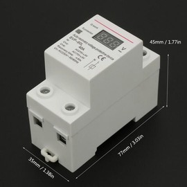 전압 보호 장치 자동 복구 및 앰프 DIN 레일 마운트 보호대 40A Voltage Protection Device Auto Recovery and Amp DIN Rail Mount Protector 40A