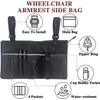 EVEME Wheelchair Side Bag with Cup Holder,Wheelchair Storage Pouch,Wheelchair Pouch