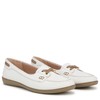 LifeStride Womens Nautical Boat Shoe White 8.5 W
