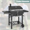 Giantex Charcoal Grill 24 inch, BBQ Grill with 2 Foldable