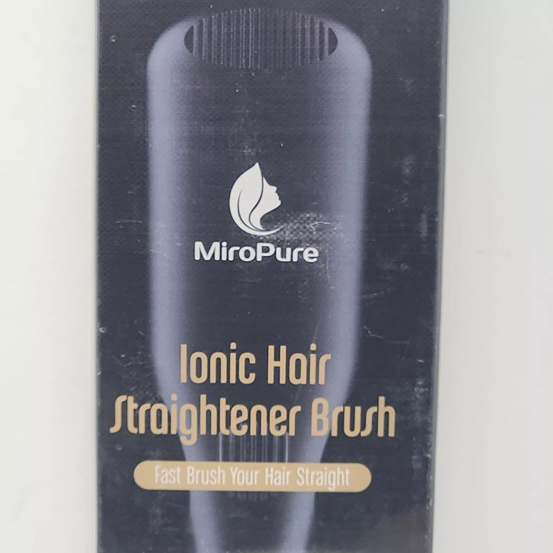 MiroPure Ionic Hair Straightener Brush Ionic Black 2 in 1
