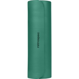 Retrospec Solana Yoga Mat 1" Thick w/Nylon Strap for Men & Women - Non Slip Exercise Mat for Home Yoga, Pilates, Stretching, Floor & Fitness Workouts