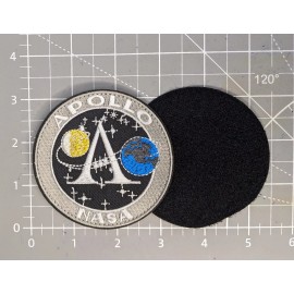 Unbranded Apollo NASA Patch Space Flight Rockets Embroidered Hook and Loop Patch 3.25"