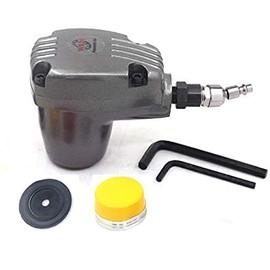 Compact Air Hammer Pneumatic Automatic Palm Hammer Handheld Air Dead Blow Hammer 1000 Stroke with Hard Plastic Hammer Tip Head for Leather Surface Tire Paste Tight Pressure