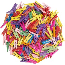 arkCRAFT 25mm Mini Wooden pegs PK-100 (Multi)