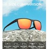 Paleshy Unisex Rectangle FrameSunglasses -Simple Trendy Designfor Everyday and Outdoor
