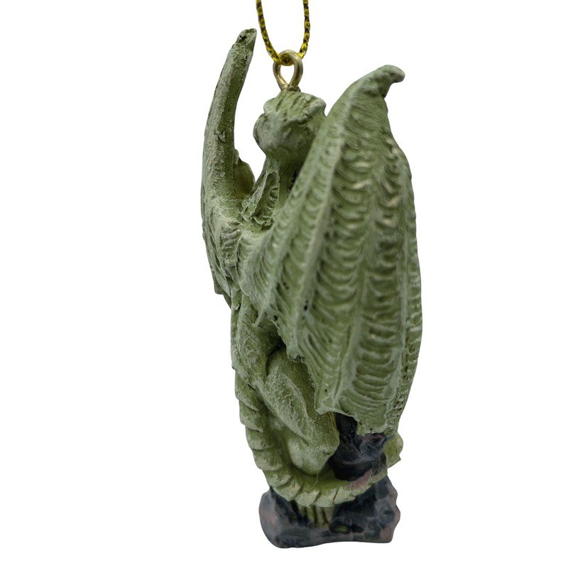 Cthulhu Octopus Sea Monster Creature on Rock Christmas Tree Ornaments