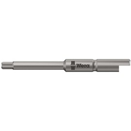 WERA 135269 Screwdriver Bit for Hex Screws, Shank Diameter 0.2 inch (4 mm), Half Moon Half Moon, Blade Size: Hex2.0, Total Length: 1.7 inches (44 mm)