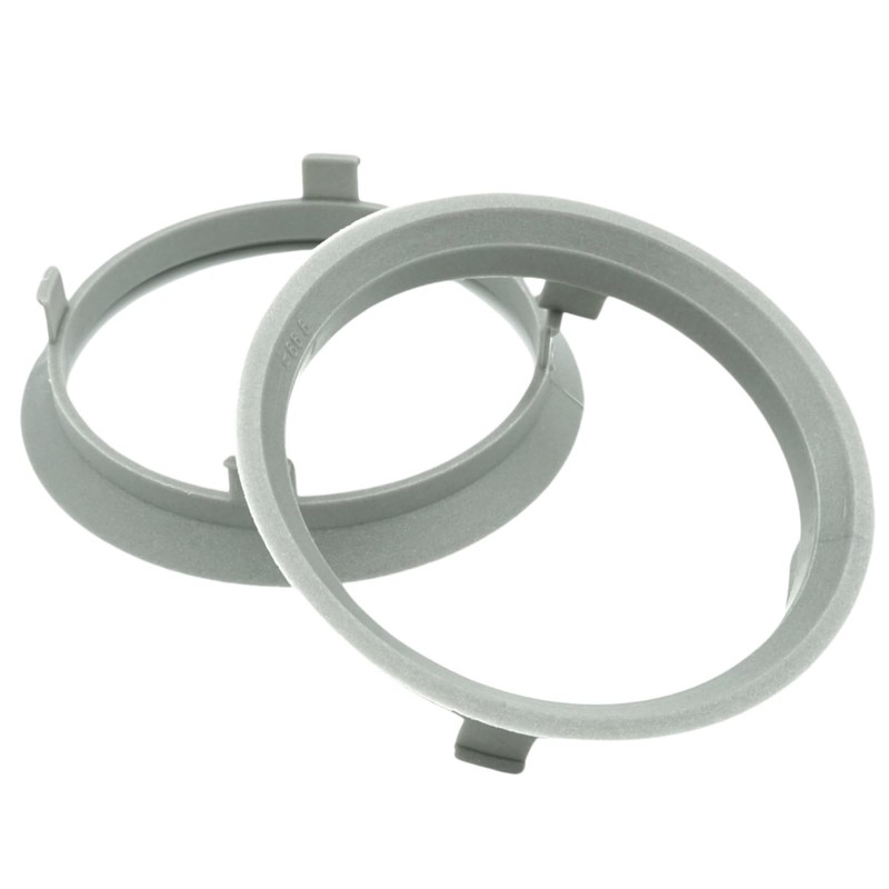 4x Centring Rings 70.1 x 66.6/70.1 to 66.6 Grey Compatible