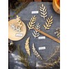 ALPLRUGD Keystone Chopsticks Rest Cutlery Rest Aluminum Plants Arugula Gold