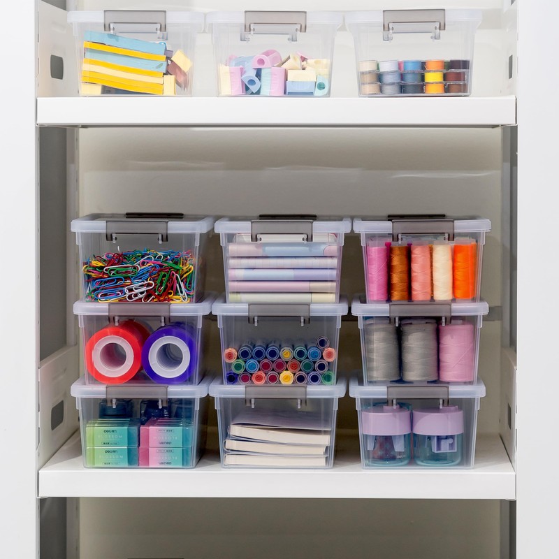 Citylife 1.3 QT 20 Packs Small Storage Bins Plastic Storage