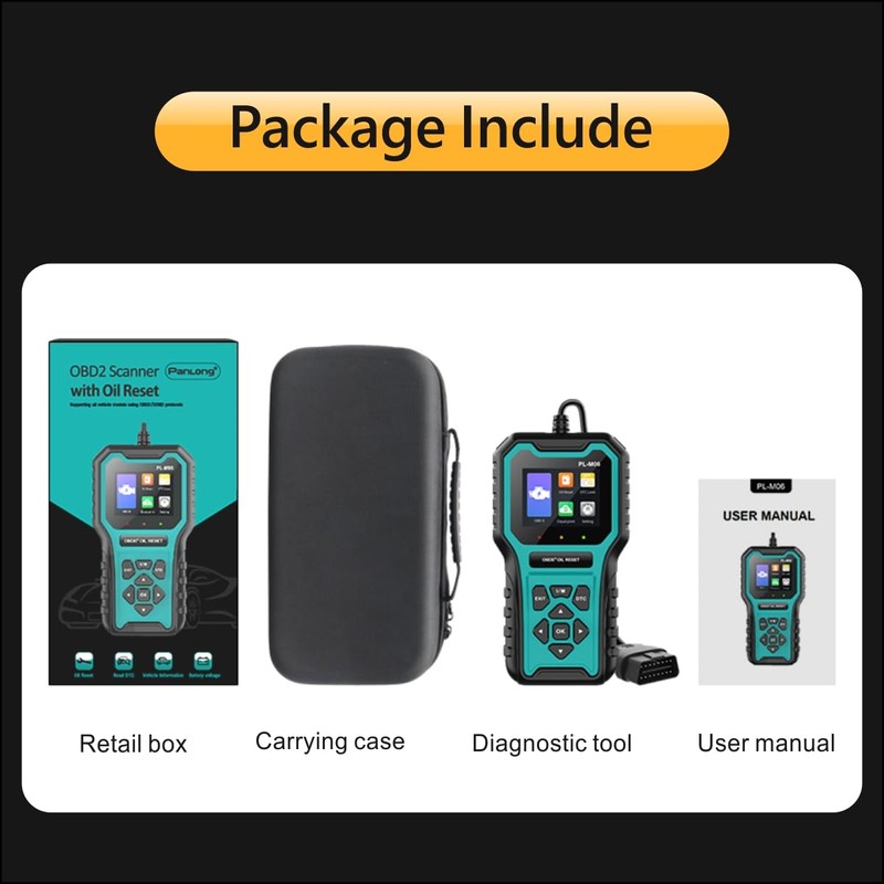 Panlong OBD2 Scanner with Oil Reset Maintenance Interval Reset OBDII