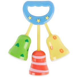 Bieco Baby rattle bell | rattle grasping toy baby | baby rattle boy and girl | colourful bell rattle baby | musical instruments children | baby grasping toy for rattling in bell shape | grip rattle