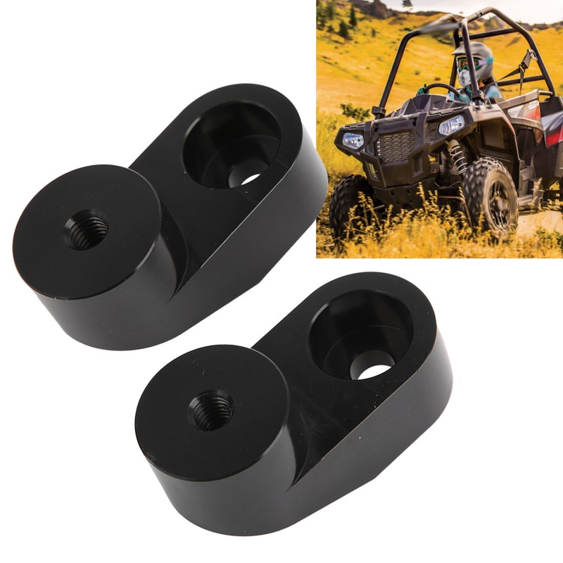 Pair Mirror Riser Adjustable CNC Billet Aluminum Replacement for Polaris