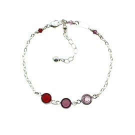 Birthstone Bracelet, Mothers Bracelet, Mothers Day Gift, Grandmother Bracelet, Everyday Bracelet, Sterling Silver Birthstone Bracelet, Grandma Gifts