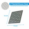 LOHNER 6 inch Shower Head with handheld, High Pressure 6"