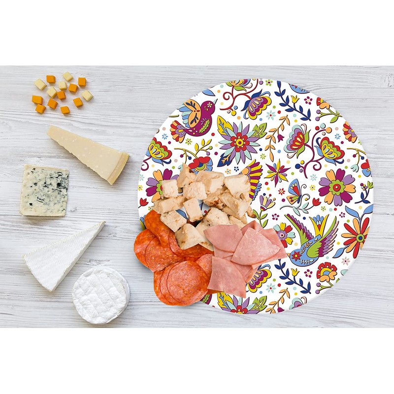 Mexican Handmade Wooden Cheese Board with Resin Finish – Ideal