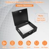 KYODOLED Fireproof Document Box with Key Lock, Large Safe Storage