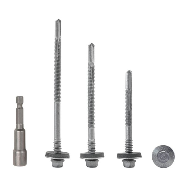 (Pack of 10) Hex Head Self Drilling 5.5 x 130
