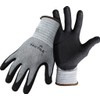 BOSS MANUFACTURING 8445L 656731 Tactile Dotted Dipped Nitrile Palm Glove, Large, Black/Gray