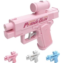 Prank Two-Way Water Gun, 2025 New Water Gun Prank Spray from Front and Back, Reverse Prank Surprise Water GunsFun Office & School Pool Pranks Summer Toy(Pink)