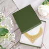 Novel Box 8 Pack Green Jewelry Gift Box 7x5x1.25in with