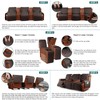 Ruaozz Waterproof Recliner Sofa Cover with Console Non-Slip Couch Covers