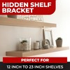 Set of 2 Floating Shelf Brackets 11 inch Multiple Mounting