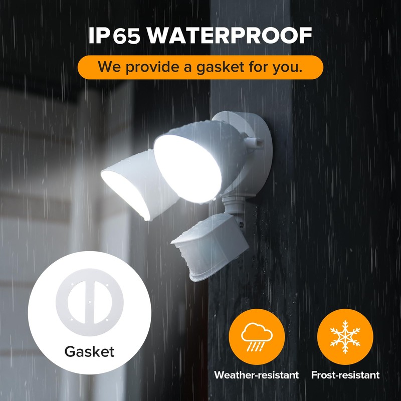 UME 2 Pack 32W 3500 Lumen LED Security Lights Motion