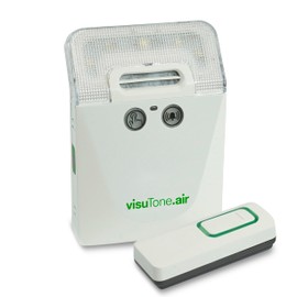 Humantechnik VisuTone.air Wireless Doorbell Amplifier Loud Light Bell for Hard of Hearing