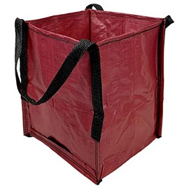 DURASACK Heavy Duty Tote Bag 22-Gallon Rugged Woven Polypropylene Multi-Purpose Bag, Reusable Self-Standing design, Red