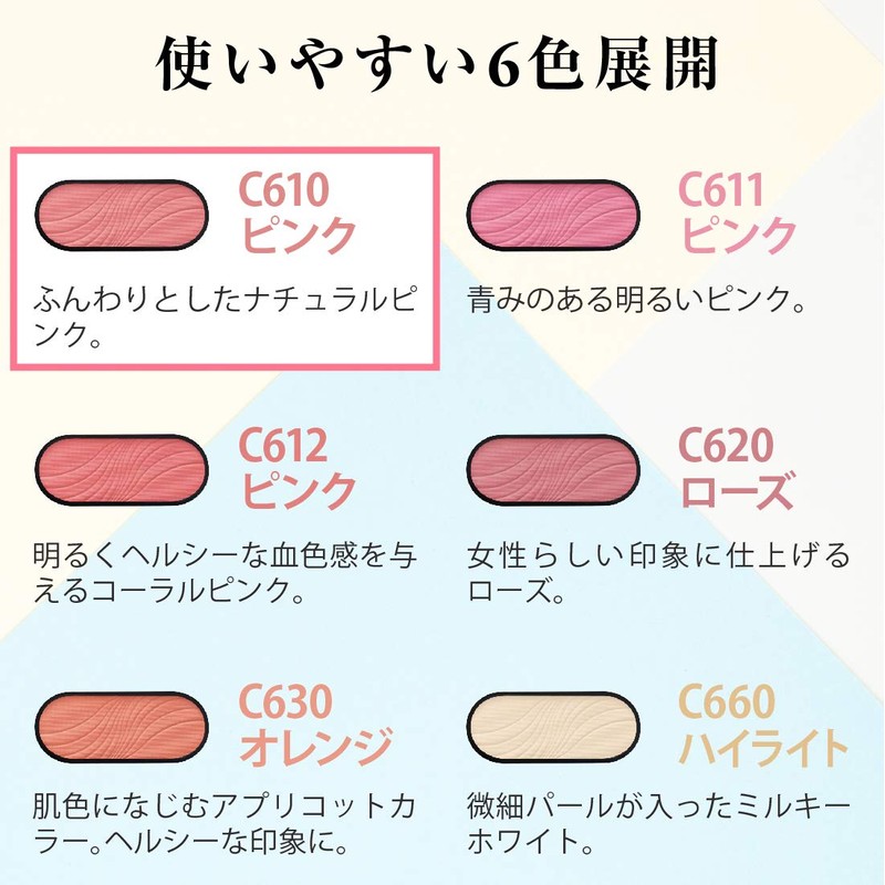 Powder Cheek C610 Pink Refill (Cheek, Blusher, Ruddy Color, Unscented)
