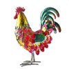 BAENRCY 15" Rooster Statue Chicken Sculpture Garden Decoration Metal Yard