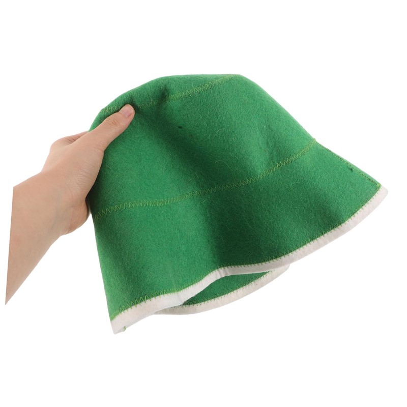 FOMIYES Thick Wool Sauna Cap Absorbent and Heat Insulating Hair