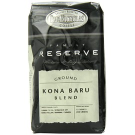 PapaNicholas Coffee Ground Coffee, Family Reserve Kona Baru Blend, 12 Ounce